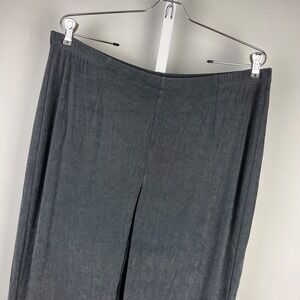 Chico's Travelers Slinky Pants Size 3T Womens 16/18 Tall Dark Gray Pull On